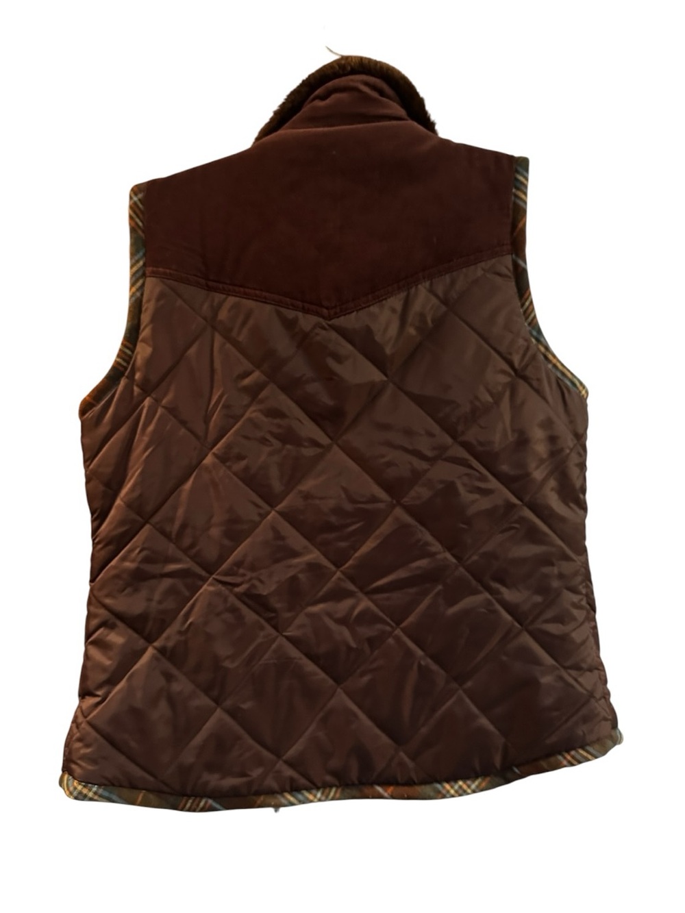 Cabi quilted puffer  #Quilted Sleeveless Jacket Vest - Brown - Picture 3 of 5